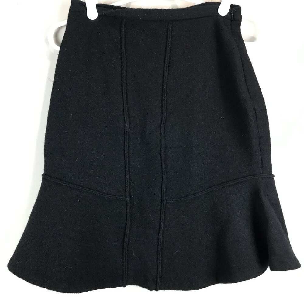 Women's Anthropologie Moth Black Knit Skirt Size 0